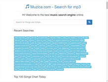 Tablet Screenshot of muzica.com